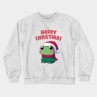 Hoppy Christmas Frog Crewneck Sweatshirt